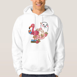 Sudadera Flamenco Rosa Lindo de Ordenador Tarta de Queso y 