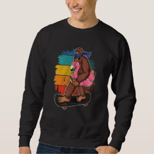 Sudadera Flamenco Squatch Patineta Flamenco Pájaro