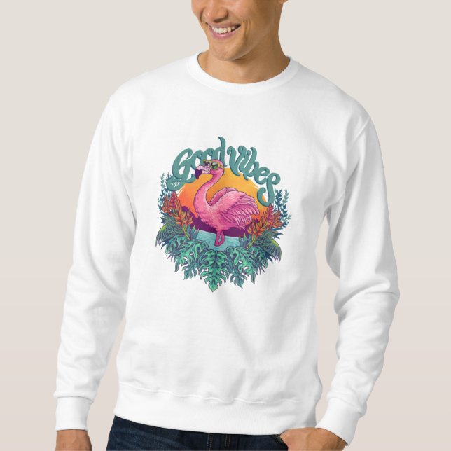 Sudadera Flamenco Tropical (Anverso)
