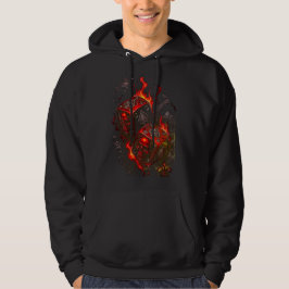 Sudadera Flaming Skull Dice - High Stakes Rebel Graphic