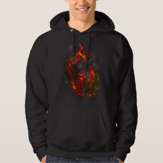 Sudadera Flaming Skull Dice - High Stakes Rebel Graphic