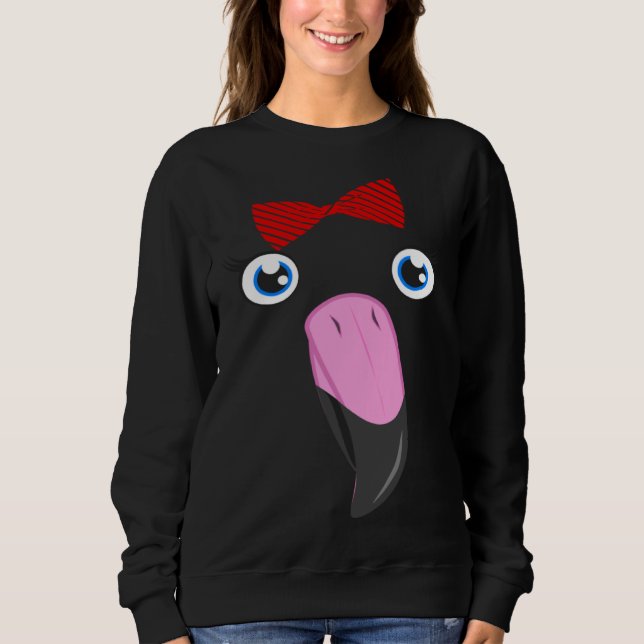 Sudadera Flamingo Animal Bow Tie Child Halloween Costume (Anverso)