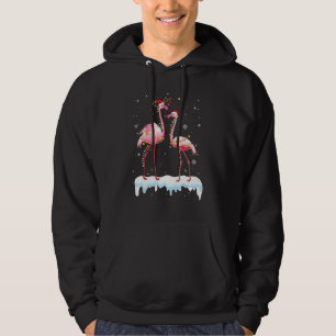 Sudadera Flamingo Árbol de Navidad Santa Hat navidad mora