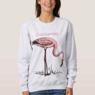 Sudadera Flamingo Bebiendo Martini Thunder_Cove 