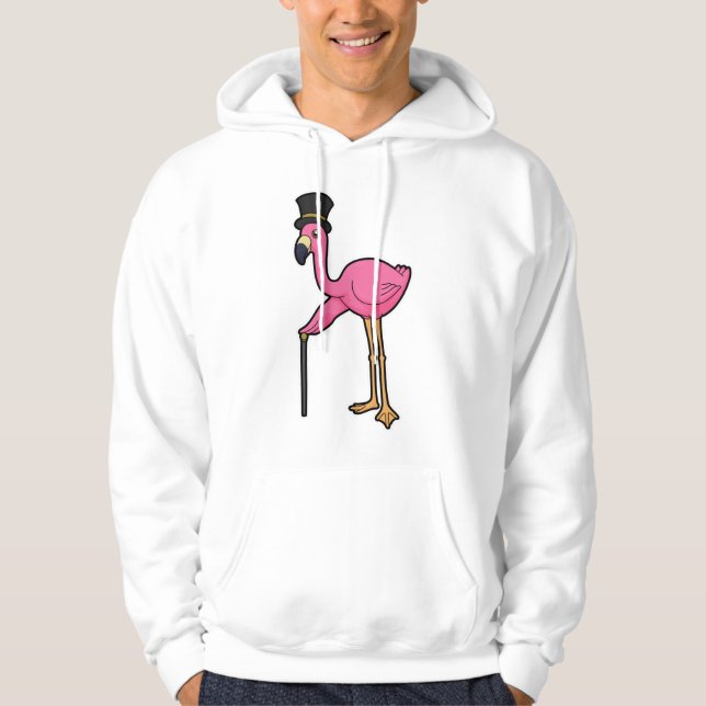 Sudadera Flamingo como Groom con Gorra y caña (Anverso)