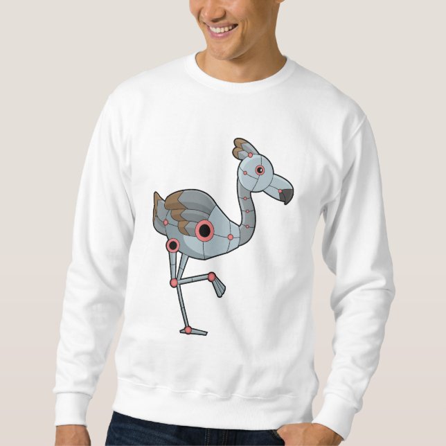 Sudadera Flamingo como Robot (Anverso)