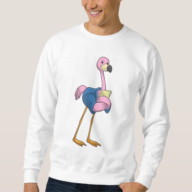 Sudadera Flamingo como secretario con Notepad (Anverso)