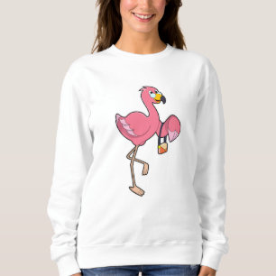 Sudadera Flamingo con cartera