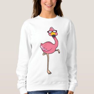 Sudadera Flamingo con gafas de sol