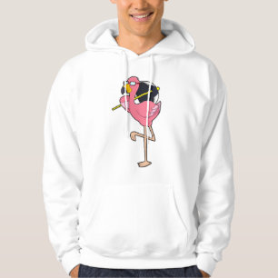 Sudadera Flamingo con paraguas