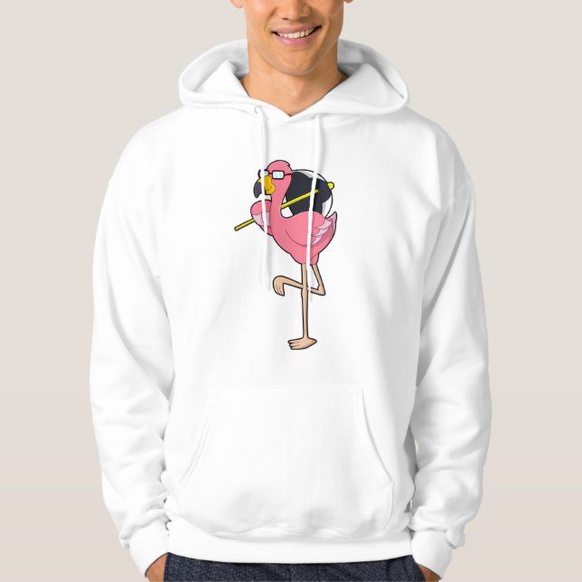 Sudadera Flamingo con paraguas (Anverso)
