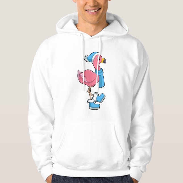 Sudadera Flamingo con Scarf y Gorra (Anverso)