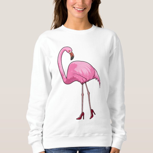 Sudadera Flamingo con tacones altos (Anverso)