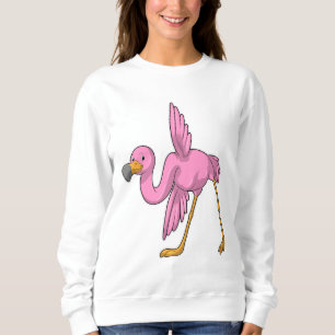 Sudadera Flamingo en ejercicio de Stretching de Yoga