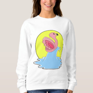 Sudadera Flamingo en Surfing on Water