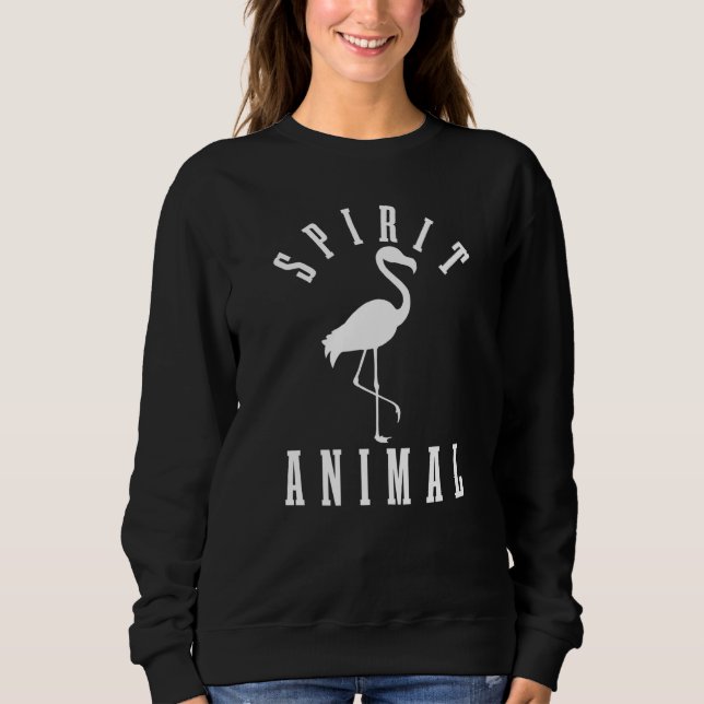 Sudadera Flamingo Es Mi Espíritu Animal Cute Flamingo (Anverso)
