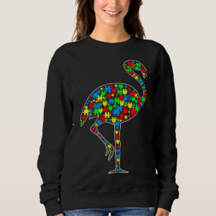 Sudadera Flamingo Funny Puzzle Animals Autism Awareness