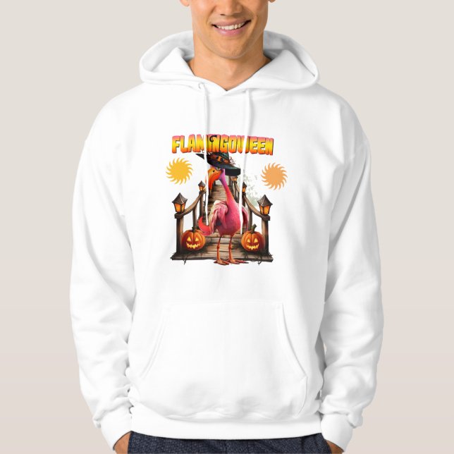 Sudadera Flamingo Halloween (Anverso)