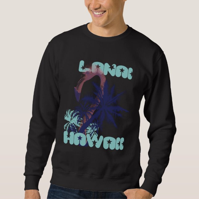Sudadera Flamingo Hawaii Lanai Palm trees Vacation Ocean (Anverso)