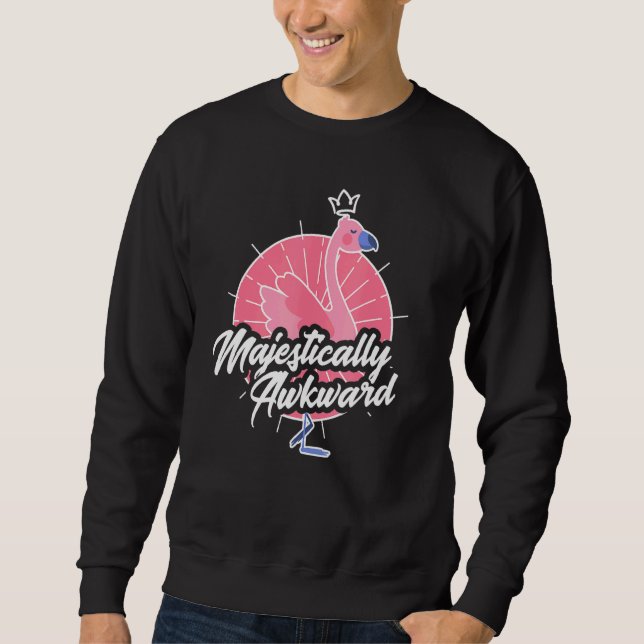 Sudadera Flamingo Impresionante Y Raro (Anverso)