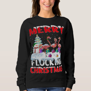 Sudadera Flamingo Lover Xmas Regalo Merry Flocking Navidade