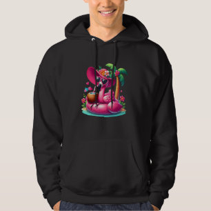 Sudadera Flamingo Palm Tree Pink Tropical Beach Vaca De Ver