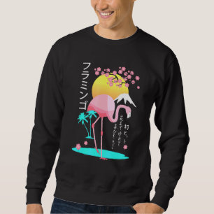 Sudadera Flamingo rosa masculino disfraz Fuji Yama Japón as
