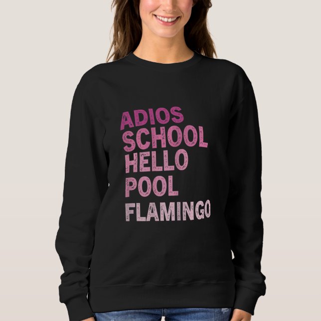 Sudadera Flamingo Sarcástico Cita Flamingos Rosa (Anverso)