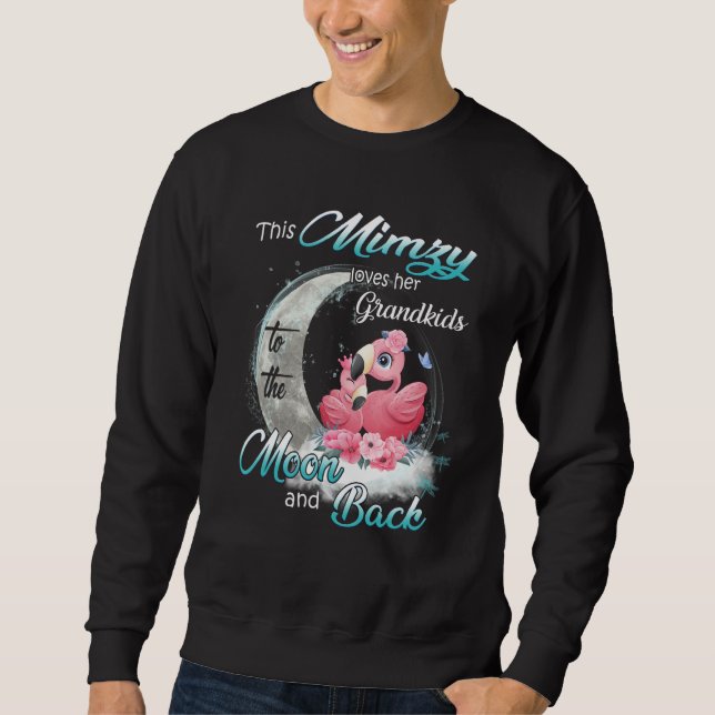 Sudadera Flamingo This Mimzy Loves Her Grandkids To The Moo (Anverso)