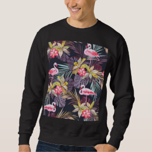 Sudadera Flamingo Tropical: Patrón veraniego sin foco
