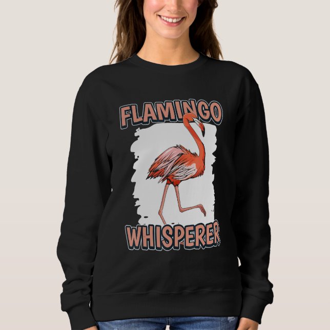 Sudadera Flamingo Whisperer Bird Cita Flamingos (Anverso)