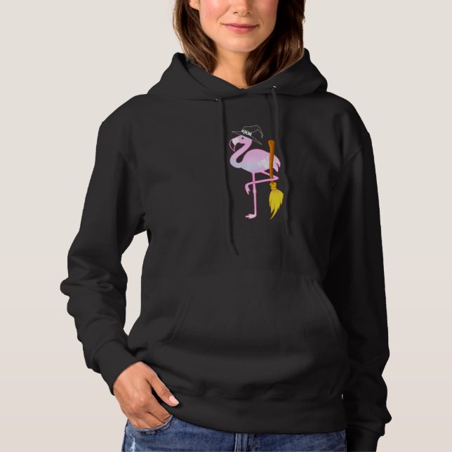 Sudadera Flamingo Witch Halloween (Anverso)