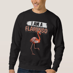 Sudadera Flamingos Cita Pájaro Soy Flamingo