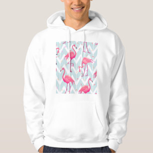 Sudadera Flamingos Gris claro: Vintage Tropical.