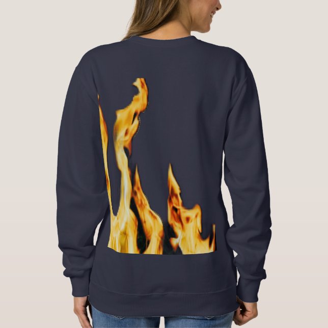Sudadera Flammen – Flamme – Flame – Flames – Feuer – Fire T (Reverso)