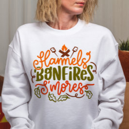 SUDADERA FLANNELS BONFIRES SMORES TEMÁTICO DE OTOÑO