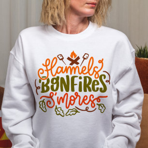 SUDADERA FLANNELS BONFIRES SMORES TEMÁTICO DE OTOÑO