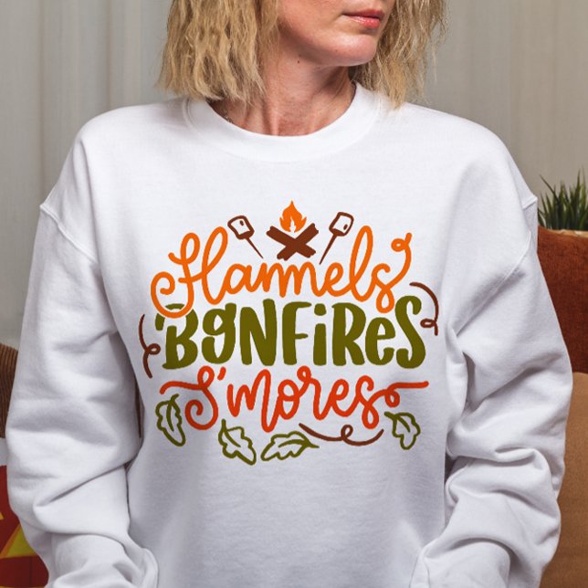 SUDADERA FLANNELS BONFIRES SMORES TEMÁTICO DE OTOÑO (Subido por el creador)