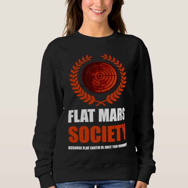 Sudadera Flat Mars Society Theory (Anverso)