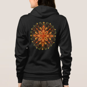 Sudadera Flauta de elemento de fuego Mandala Fantasía mágic
