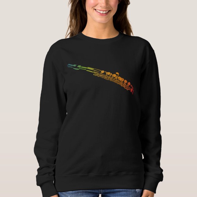 Sudadera Flauta de Grabadora Colorida Flauta (Anverso)