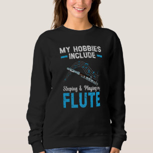 Sudadera Flautista de flauta músico instrumentista musical