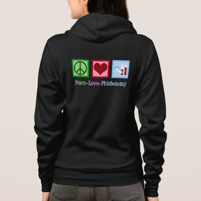 Sudadera Flebotomía del amor de la paz (Reverso)