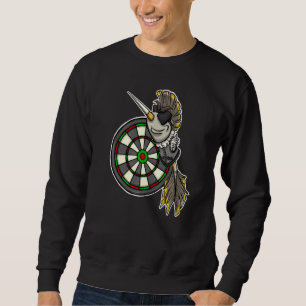 Sudadera Flecha de dardos con Punk Hair Darts Player Dart
