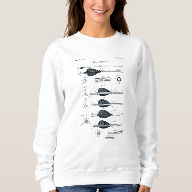 Sudadera Flecha de definición de tiro al arco (Anverso)