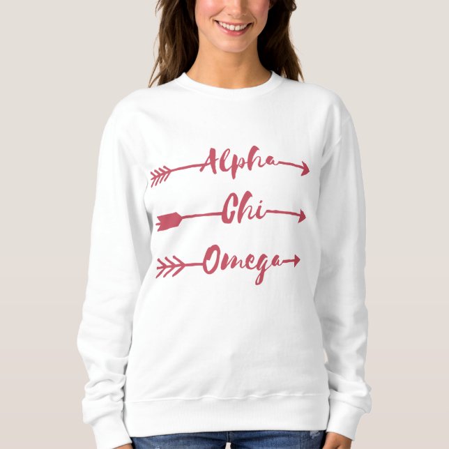 Sudadera Flechas alfa de Omega el | de la ji (Anverso)