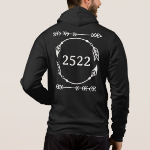 Sudadera Flechas, círculo y número o año