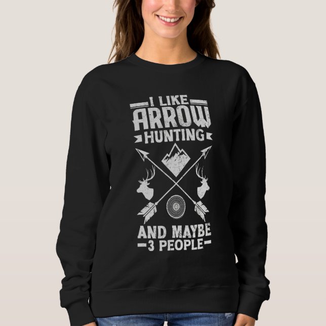 Sudadera Flechas para cazador de ciervos con arco (Anverso)