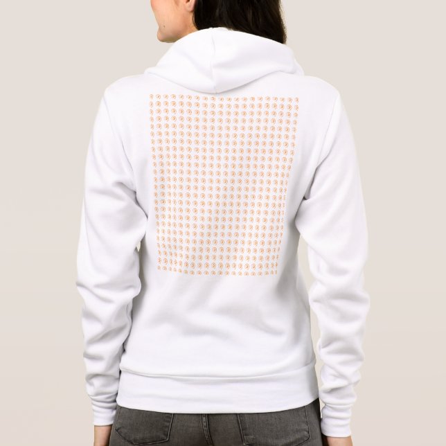 Sudadera Fleece de mujer con los toros de Naranja en la esp (Reverso)