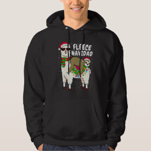 Sudadera Fleece Feliz Navidad Sloth Riding Llama Navidades